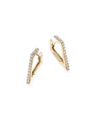 Diamond Triangle Earrings In 14k Yellow Gold, .20 Ct. T.w. - 100% Exclusive