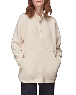 Whistles Sporty Zip Front Fleece Jacket