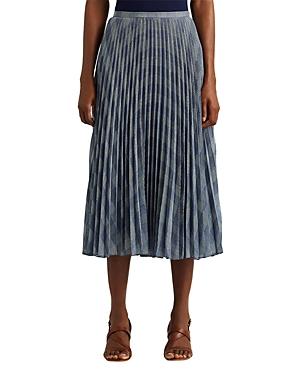 Lauren Ralph Lauren Plaid Pleated Midi Skirt