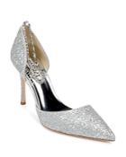 Badgley Mischka Women's Tierra Crystal Ankle Chain D'orsay Pumps