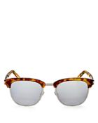 Saint Laurent Ultra Lightweight Mirrored Square Sunglasses, 54mm