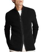 John Varvatos Star Usa Lincoln Mercerized Cotton Slim Fit Sweater