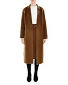 Sandro Diamond Wool-blend Overcoat