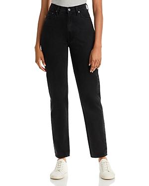 Mother Twizzy High Rise Straight Leg Jeans In Smacking G