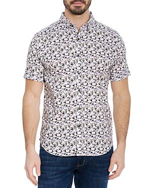 Robert Graham Atami Cotton Signature Skull Print Tailored Fit Button Down Shirt