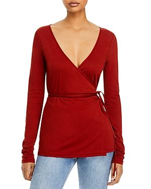 Rebecca Taylor Slim Wrap Blouse