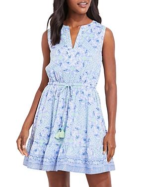 Vineyard Vines Scarf Print Tie Waist Dress