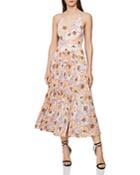 Reiss Corinne Pleated Floral Dress