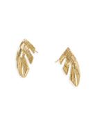 John Hardy 18k Yellow Gold Bamboo Leaf Drop Earrings