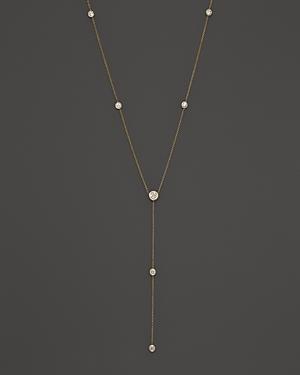 Diamond Station Y Necklace In 14k Yellow Gold, .75 Ct. T.w.