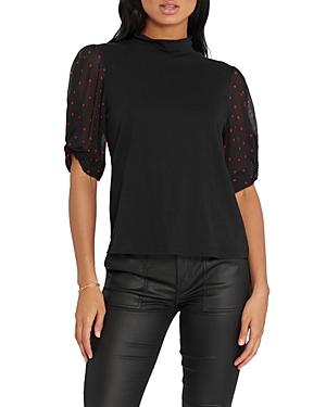Sanctuary Party Nite Printed Sleeve Top