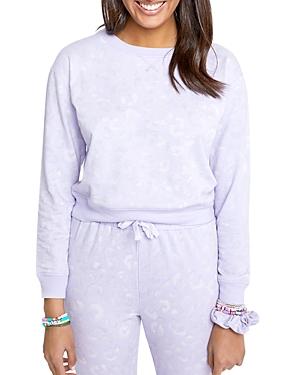 Sundown By Splendid Jada Leopard Print Sweatshirt