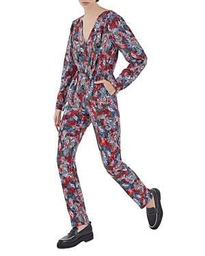 The Kooples Paisley Flowers Silk Jumpsuit