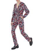 The Kooples Paisley Flowers Silk Jumpsuit