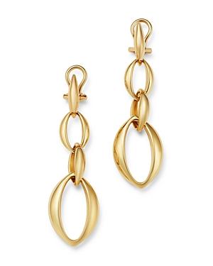 Slim Oval Drop Earrings In 14k Yellow Gold - 100% Exclusive