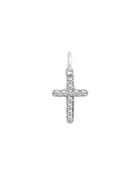 Aqua Cross Charm In Sterling Silver - 100% Exclusive