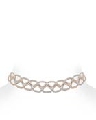 Marina B 18k Gold Trina Diamond Openwork Choker Necklace, 18