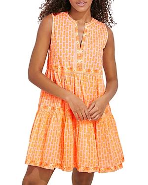 Vineyard Vines Pineapple Print Tiered Dress