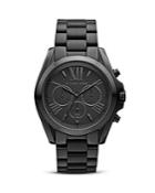 Michael Kors Brushed Stainless Steel Chronograph, 43mm