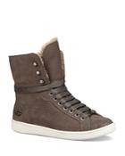 Ugg Starlyn Leather And Shearling High Top Sneakers