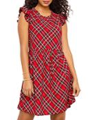 Vineyard Vines Plaid Ruffle Dress