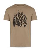 John Varvatos Star Usa Raw Edge Flag Skeleton Graphic Tee