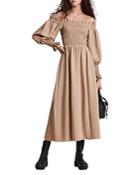 Allsaints Lary Off The Shoulder Maxi Dress