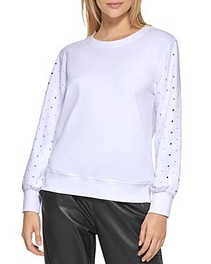 Karl Lagerfeld Paris Studded Sweatshirt