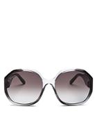 Salvatore Ferragamo Women's Gancini Square Sunglasses, 60mm
