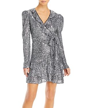 Bardot Winona Sequin Wrap Dress