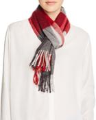 C By Bloomingdale's Cashmere Color Block Scarf