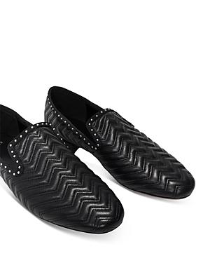 Maje Women's Quilted Leather Slippers