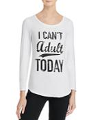 Knit Riot Can't Adult Tee - Compare At $60