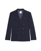 Sandro Croise Double Breasted Slim Fit Suit Jacket