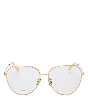 Celine Women's Round Clear Glasses, 57mm