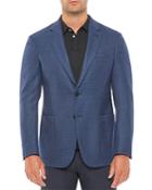 Emporio Armani Regular Fit Wool Blend Medium Solid Jacket