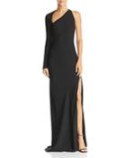 Michelle Mason Asymmetric One-sleeve Gown