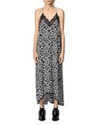 Zadig & Voltaire Risty Lace-trim Printed Dress
