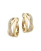 Bloomingdale's Diamond Twist Hoop Earrings In 18k Yellow Gold, 0.70 Ct. T.w. - 100% Exclusive
