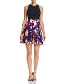 Aidan Aidan Floral-skirt Dress - 100% Exclusive