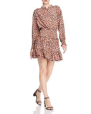 La Vie Rebecca Taylor Le Faune Cheetah-print Smocked Dress