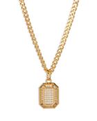 Luv Aj Cubic Zirconia Faceted Pendant Necklace In Gold Tone, 16.6-19.6