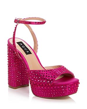 Aqua Women's Lesly Ankle Strap High Heel Sandals - 100% Exclusive