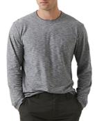 Rodd & Gunn Claremont Cotton Textured Micro Stripe Long Sleeve Tee