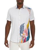 Robert Graham Coastal Venture Cotton Blend Botanical Print Classic Fit Button Down Shirt
