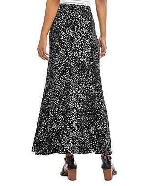 Karen Kane Flared Dot Print Maxi Skirt