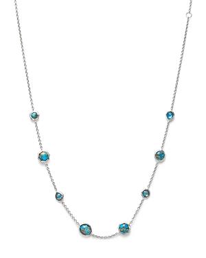 Ippolita Sterling Silver Rock Candy Necklace In Bronze Turquoise Doublet, 16