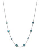 Ippolita Sterling Silver Rock Candy Necklace In Bronze Turquoise Doublet, 16