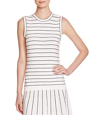 Theory Kralla Striped Knit Top