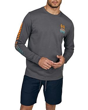 Psycho Bunny Egremont Pima Cotton Logo Graphic Long Sleeve Tee